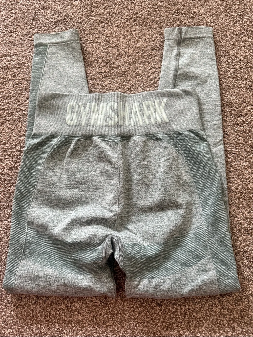 Gymshark Seamless High-Waist Leggings in Sage Green